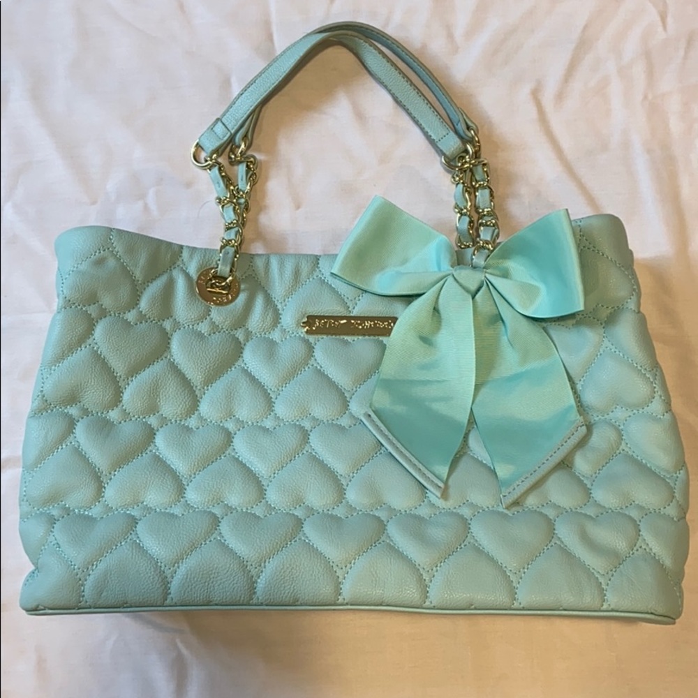 Mint Green Betsey Johnson tote bag